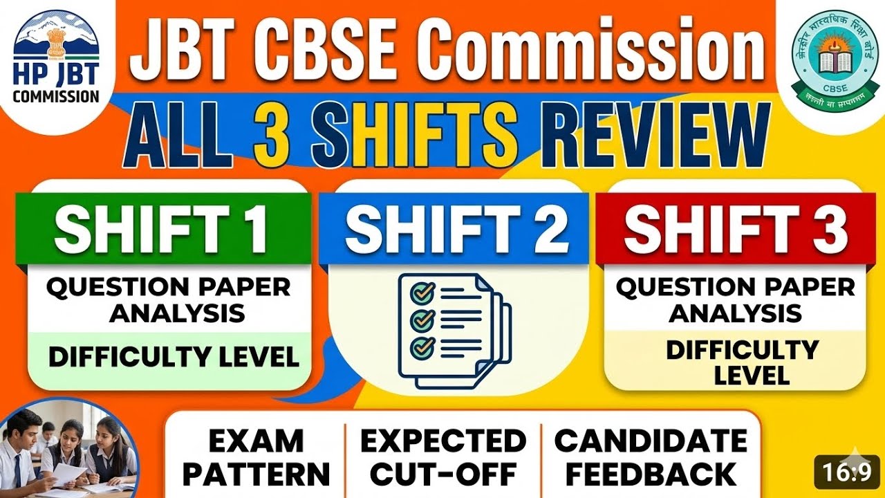 JBT cbse commission 2026 review || 13 June 2026 all three shifts review || how&rsquo;s your exam ??