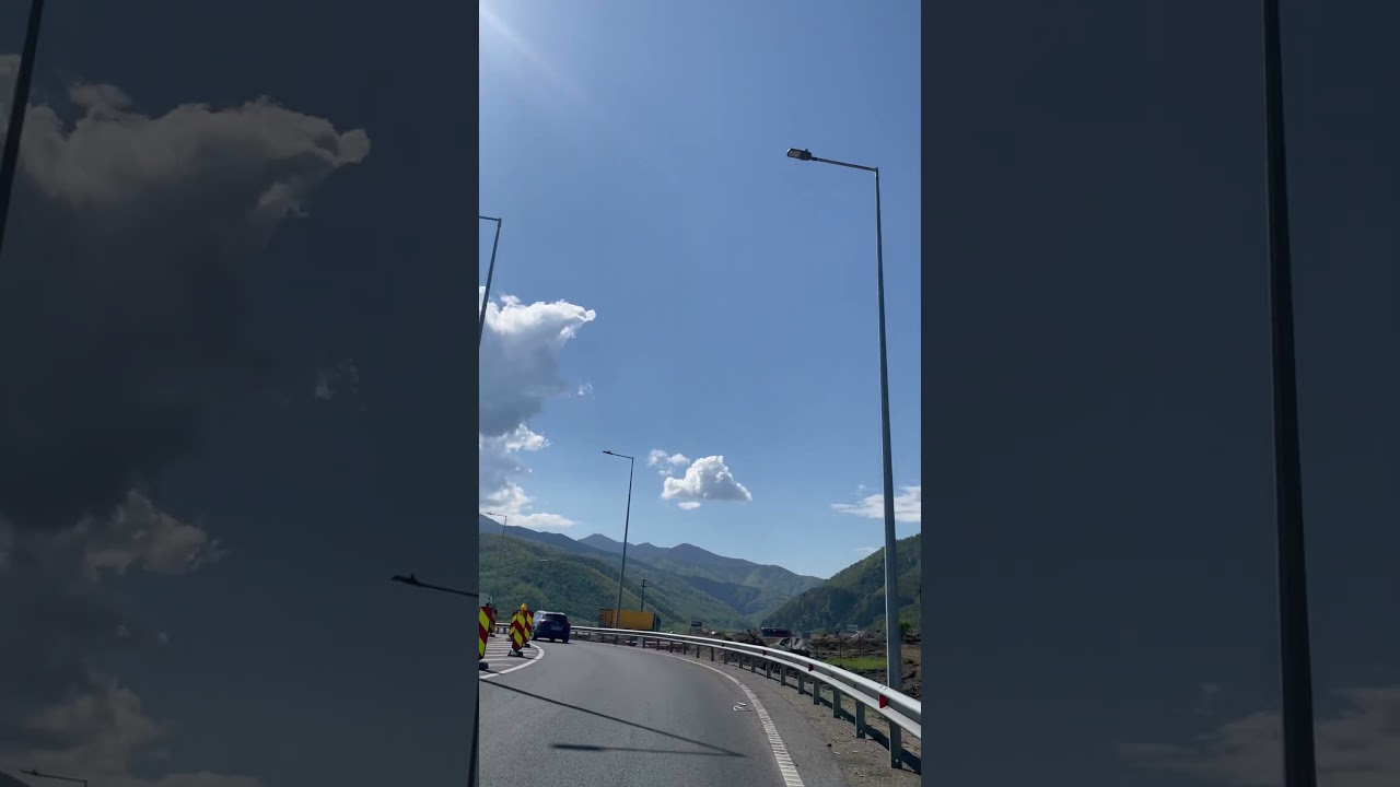 Country roads Romania, Autostrada A1 2023 #travel #highway #mountains #view #autostrada #drive #love