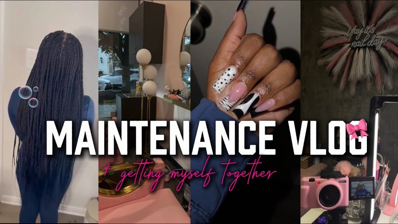 Spring semester🌸Maintenance Vlog Nails+Hair+Eyebrows etc...