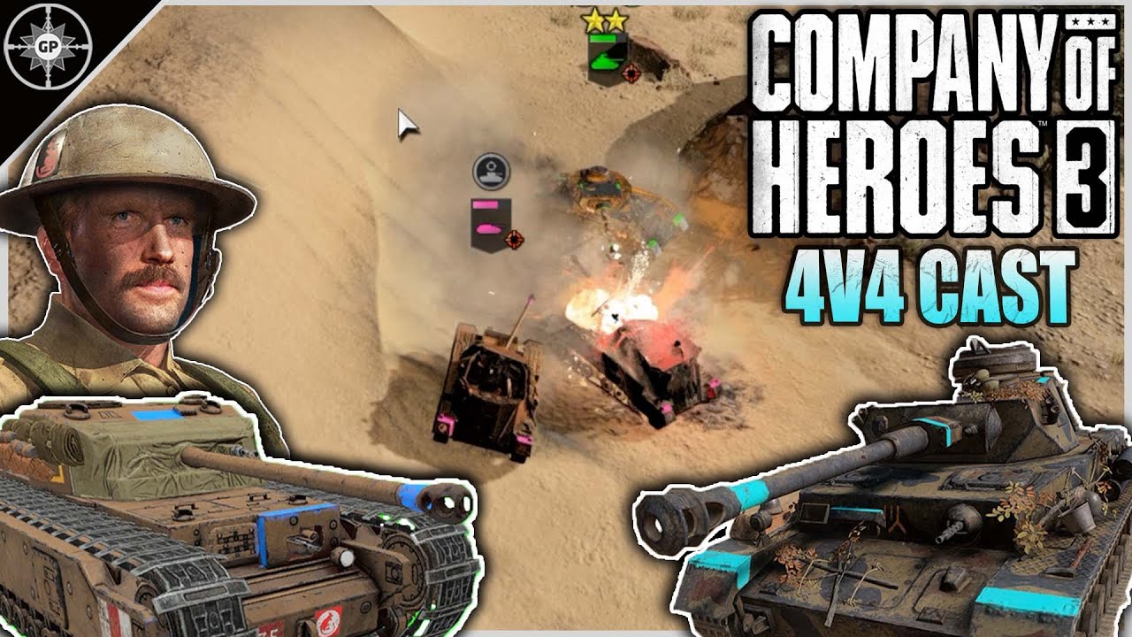 Panzer IV's CLOSE THE DISTANCE Against Archers! | 4v4 Black Gold | CoH3 Cast 2.0 #39