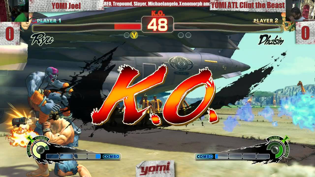 Yomi Gaming USF4 Kombat Tuesday Week 10 Winner's Bracket YOMI Joel vs YOMI Clint the Beast