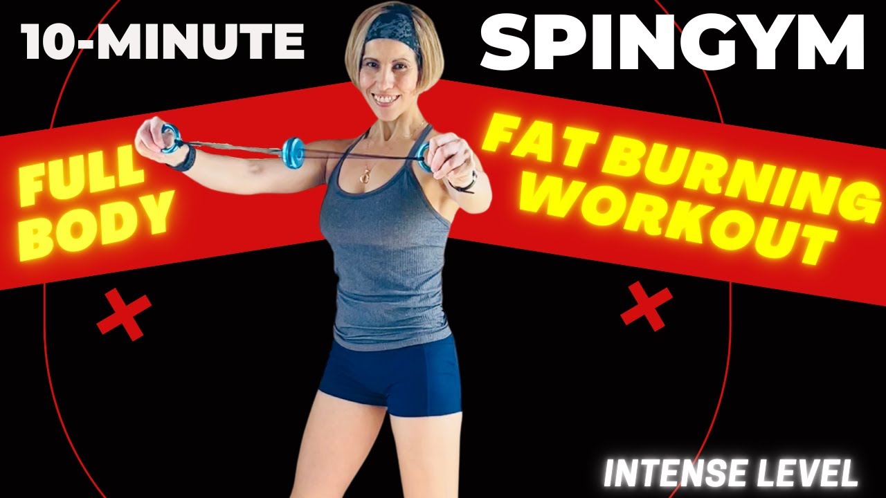 10 Min Full Body FAT BURNING Workout! | SPINGYM | Build Lean Muscle Fast