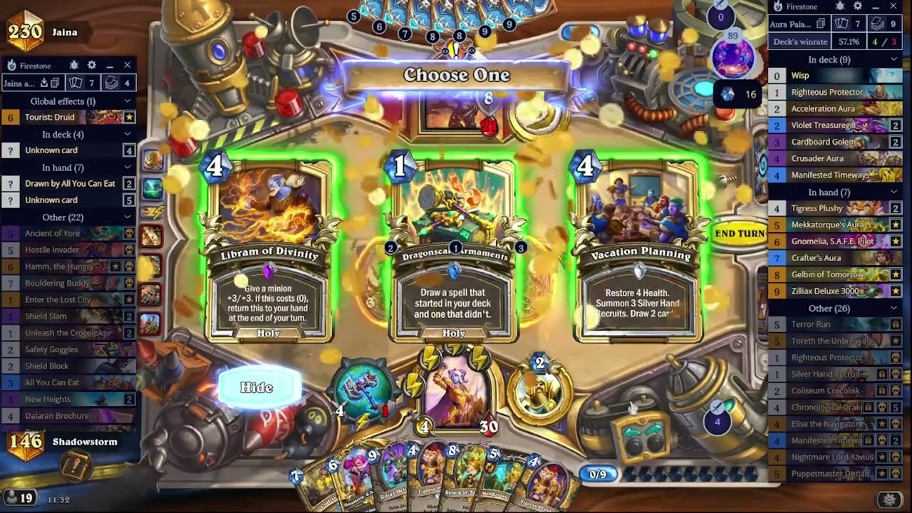 Hearthstone Echoes of the Infinite Aura Paladin: A long and a short game