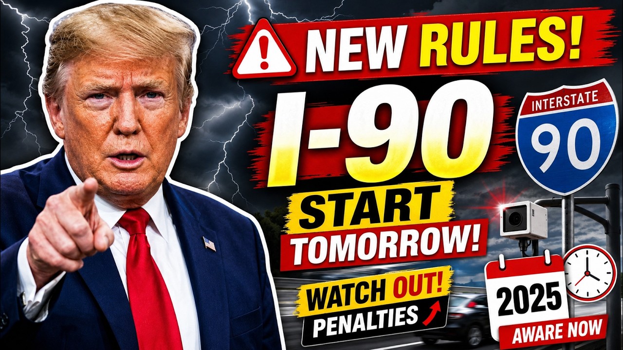 🚨 URGENT: New USA (I-90) Highway Rules Begin TOMORROW &mdash; Drivers Could Face Instant Fines