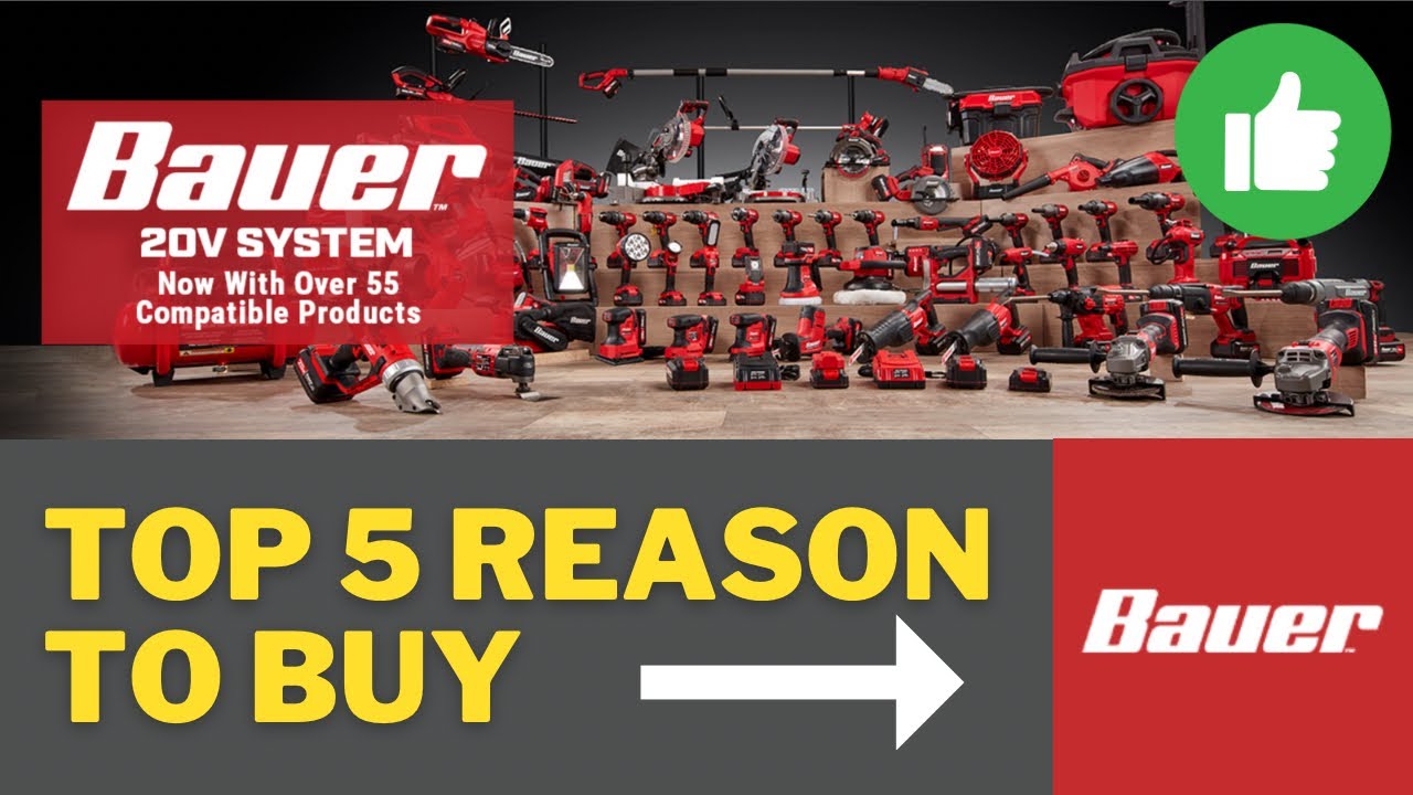 Пять главных причин купить электроинструменты Bauer Harbor Freight 20 В
