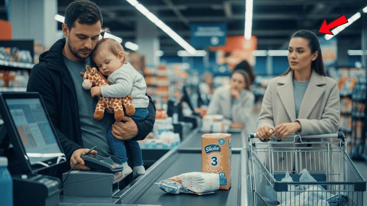 Papà Single Al Verde Comprò Pannolini Con L’Ultimo Dollaro — La CEO Solitaria Disse: “Li Prendo Io”
