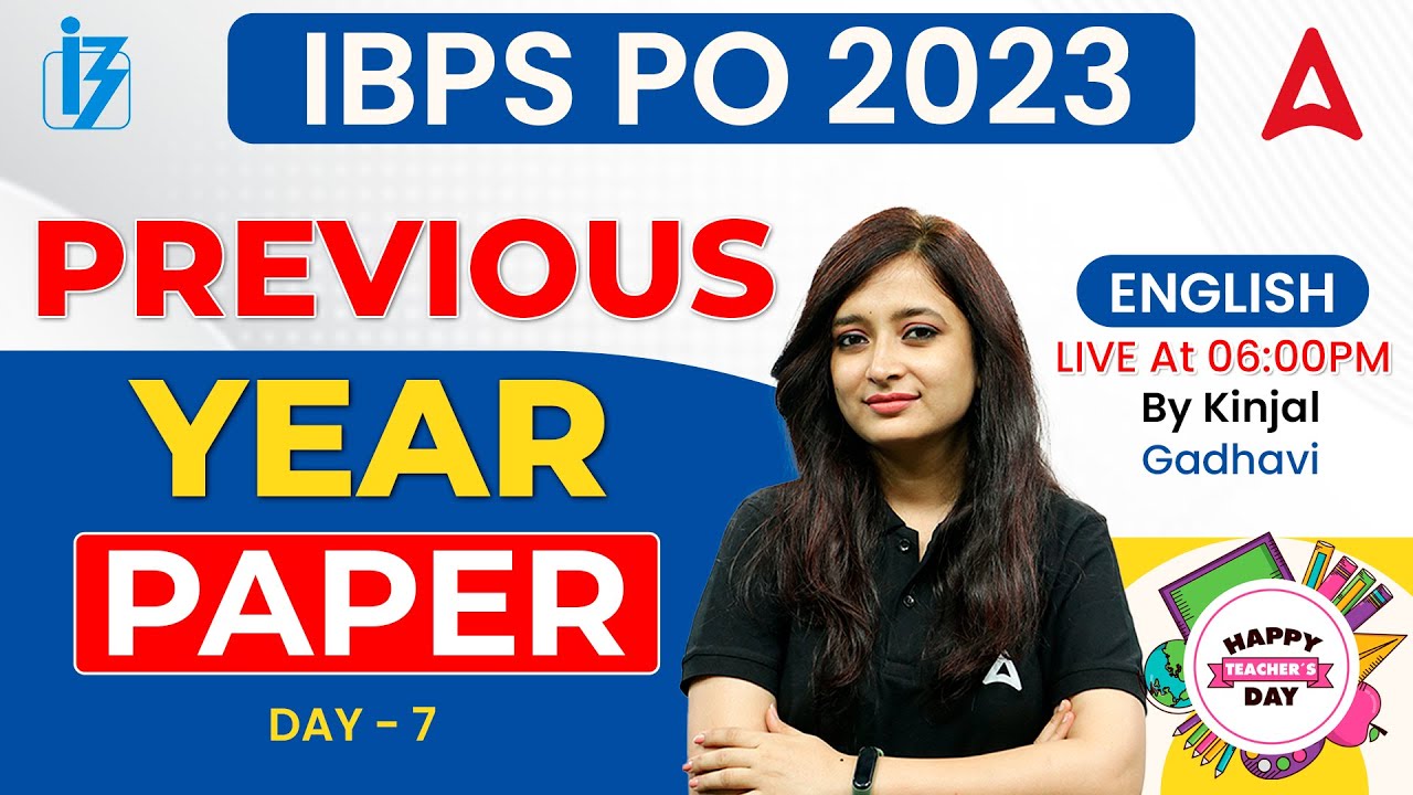 IBPS PO 2023 | IBPS PO English Previous Year Paper | By Kinjal Gadhavi