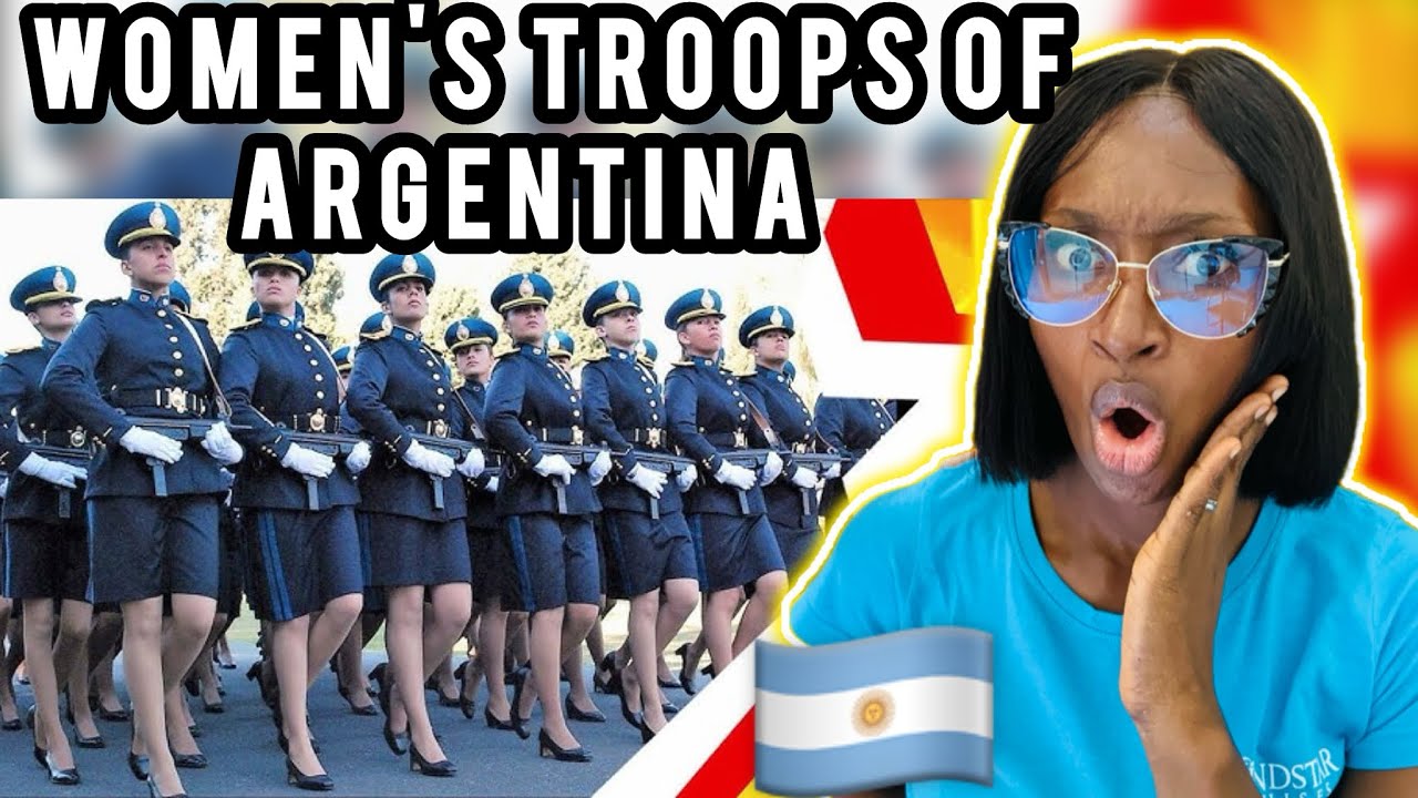 Реакция иностранца на женские войска Аргентины ★ Военный парад 🇦🇷