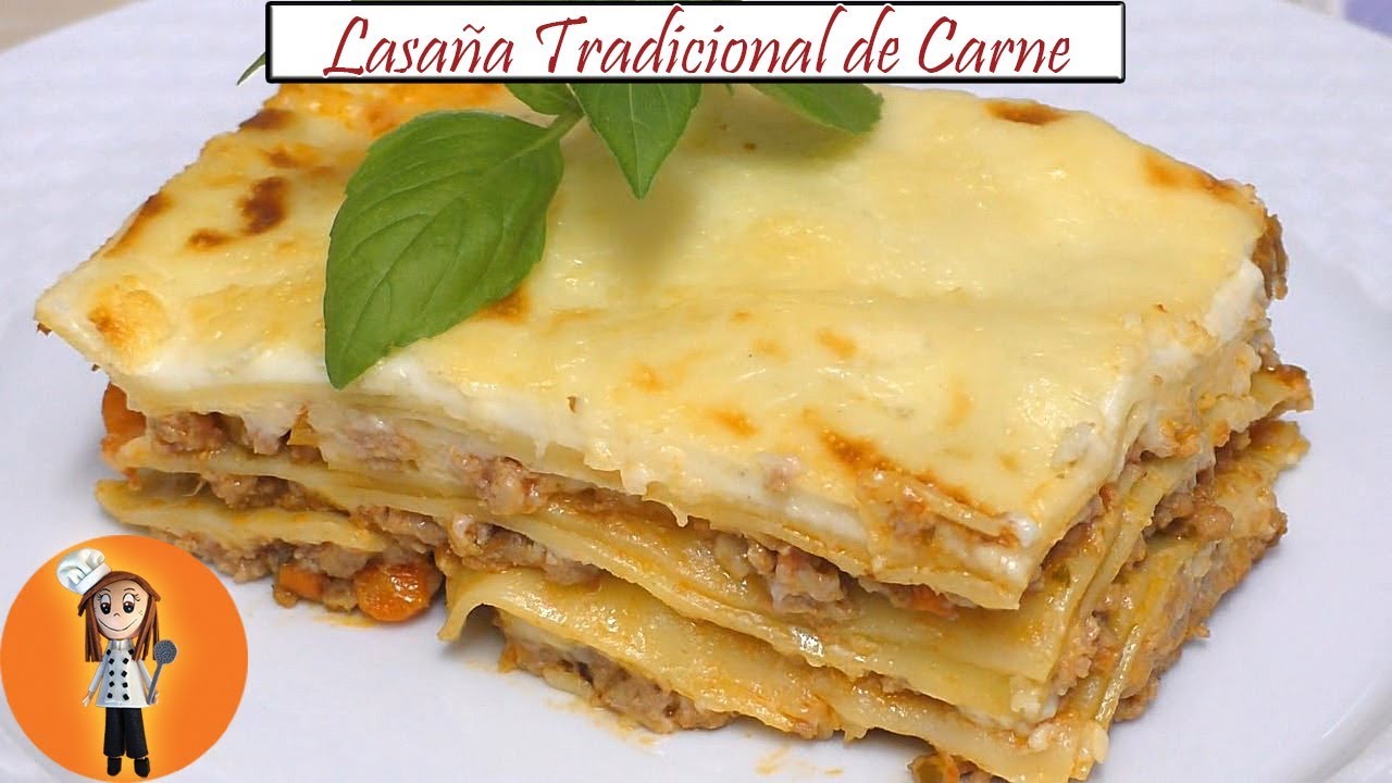 Lasaña Tradicional de Carne | Receta de Cocina en Familia