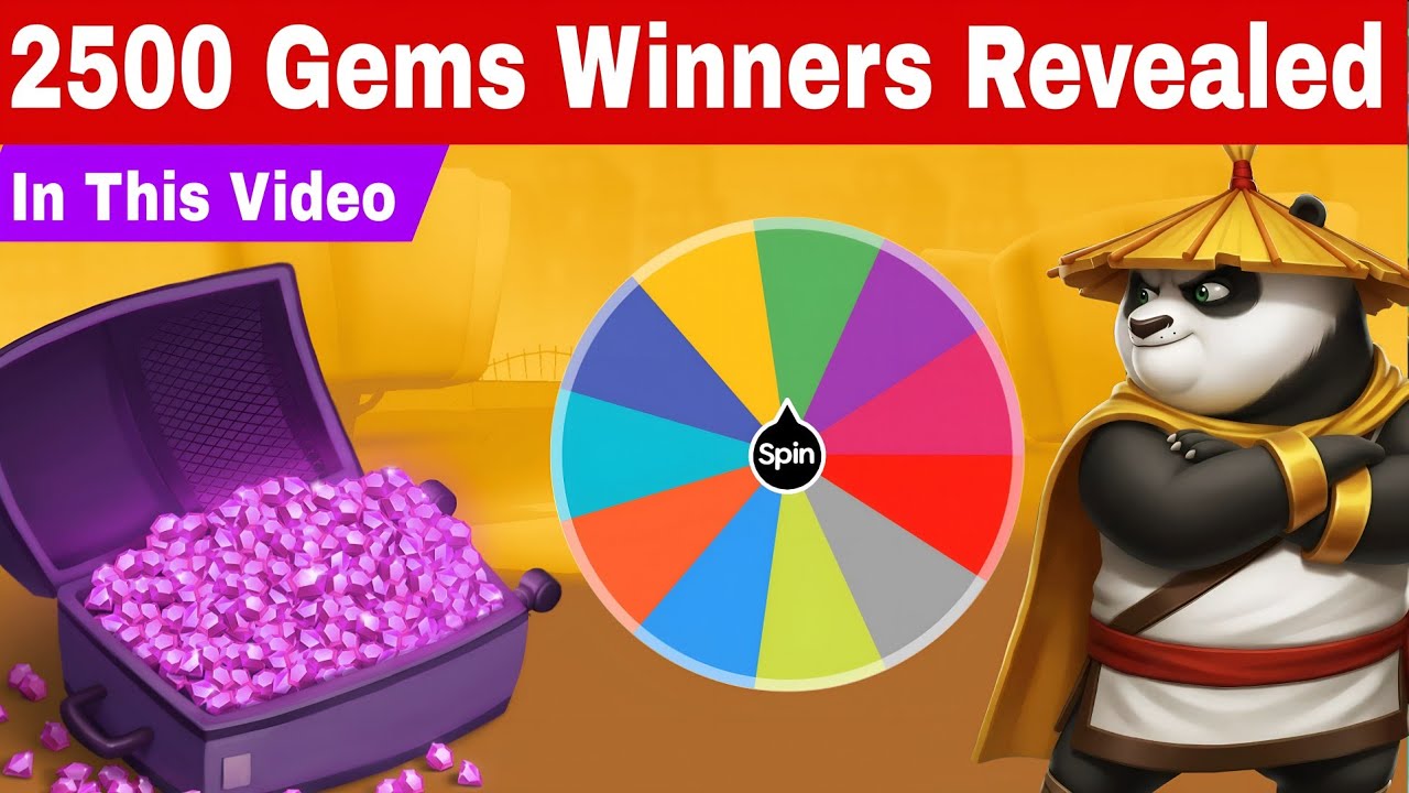 Spin The Wheel To Win Gems - Giveaway Winners Revealed || Zooba