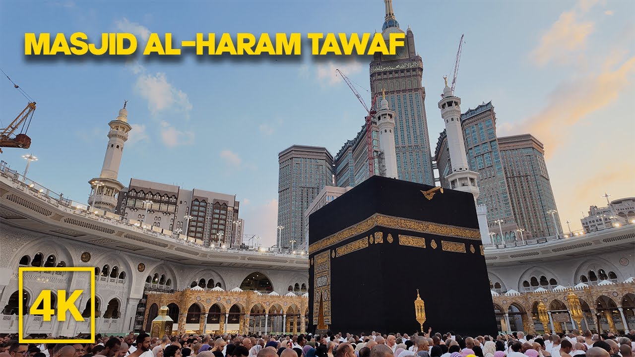 Kabah Tawaf Complete Walking Video in 4k 60fps | Masjid Al Haram | Umrah Tawaf 2024