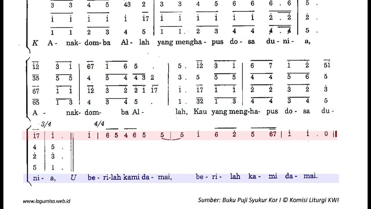 Sopran PS 414 Anak Domba Allah Misa Kita IV