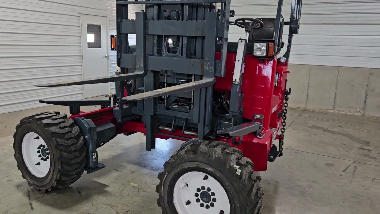 2017 Moffett M5 50.4P Extra Reach Pantograph & 4-Way Truck Mounted Forklift For Sale S-N Q380675A