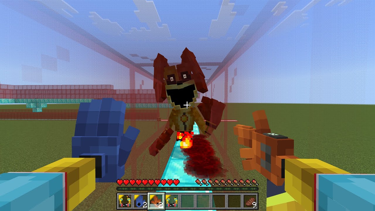 Poppy Playtime Hanged Dogday Escape Run MOD в Minecraft PE