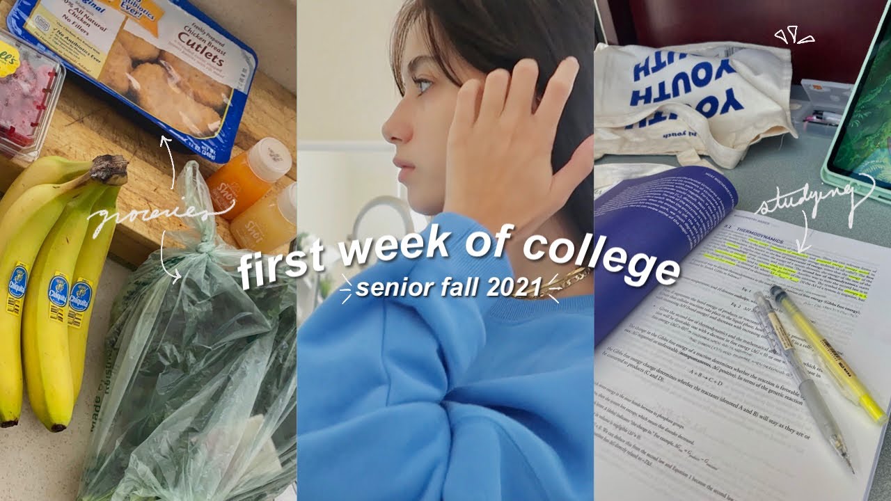 my first week of college 📚 senior year VLOG