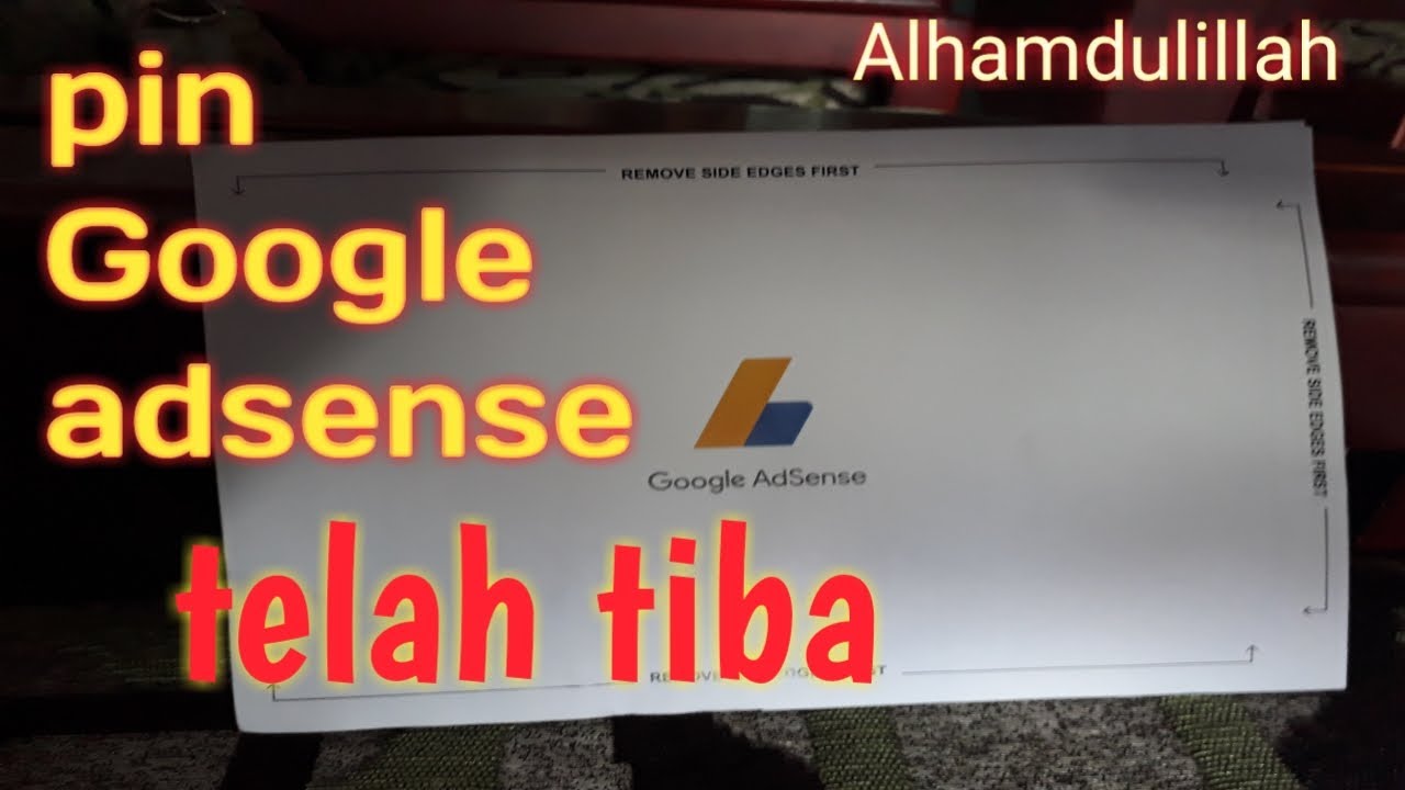 Pin google adsense | akhirnya yang ditunggu telah tiba pin google adsense walaupun belum bisa gajian