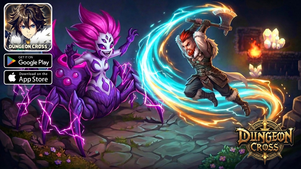 Dungeon Cross - Relic Hunter (Official Launch) Gameplay - Android.iOS