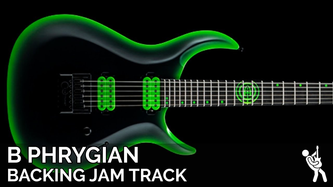 Andy James Inspired Modern Heavy Metal Guitar Backing Track Jam in B Phrygian / B Minor | 112 BPM