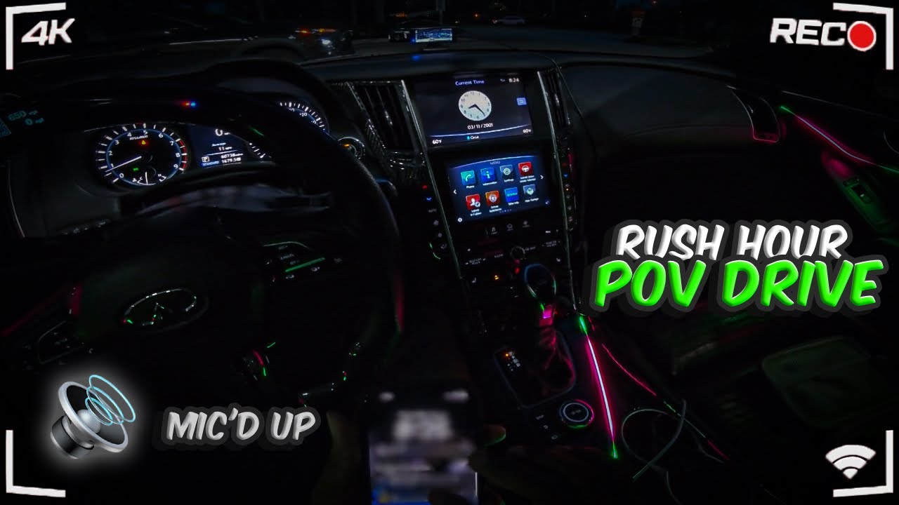MIC’D UP POV DRIVE IN MY FBO Q50S!! *turbos + loud intakes🔊*