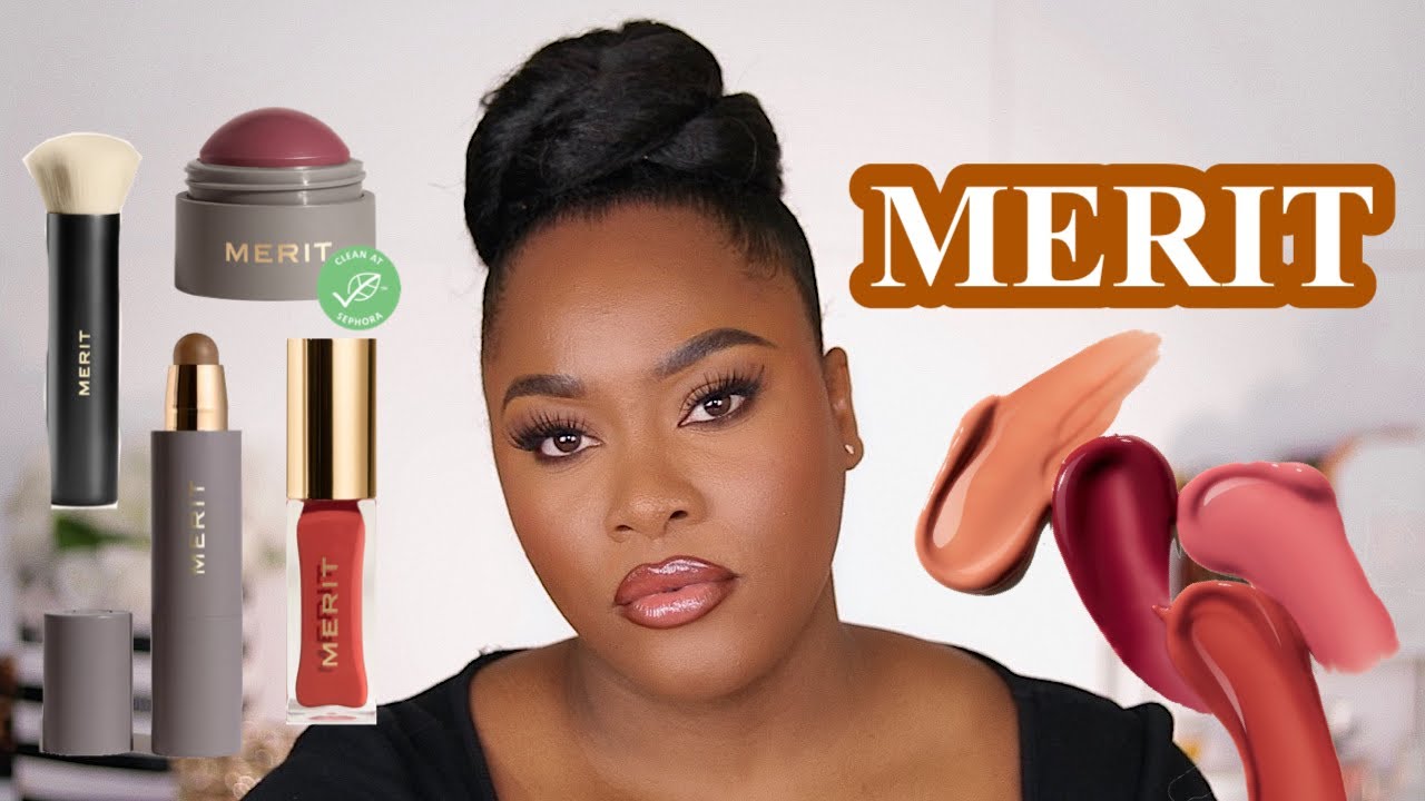 MERIT BEAUTY A NEW MINIMALIST BEAUTY BRAND AT SEPHORA ON DARK SKIN + EVERYDAY MAKEUP LOOK 2021