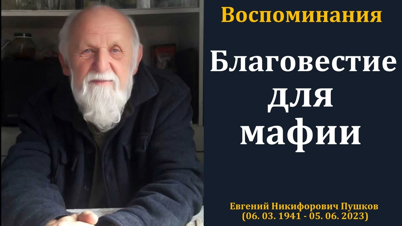 Благовестие для мафии. Е. Н. Пушков. МСЦ ЕХБ