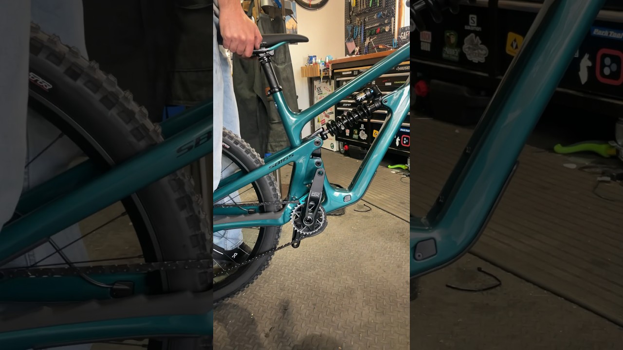 Testing the new Yeti SB165&rsquo;s suspension #shorts #mtb #cycling