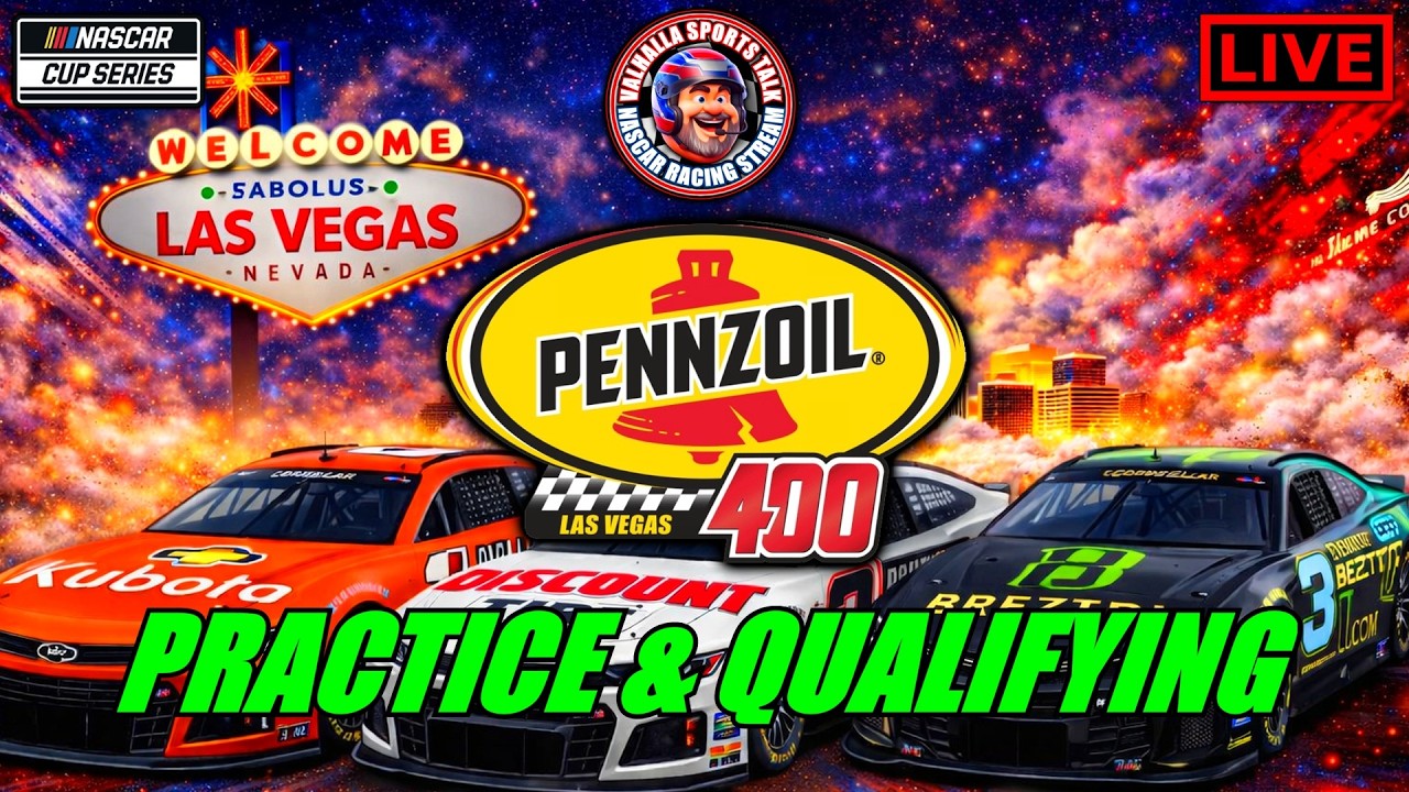 🏁NASCAR Penzoil 400 Practice & Qualifying LIVE | NASCAR CUP Series |Las Vegas Motor Speedway | LIVE