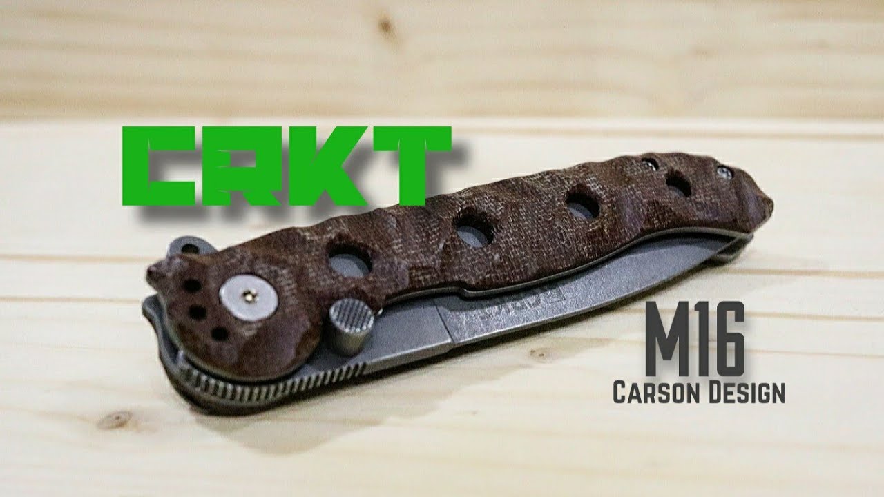 CRKT M16 Carson Design Pocket Knife/Custom Made scales/New look!(Knathan's Knives)