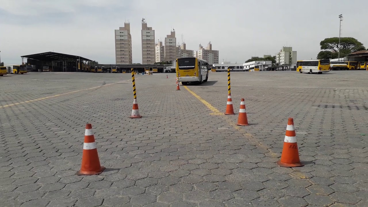 TREINAMENTO de cobrador para manobrista com ônibus OH - 1725