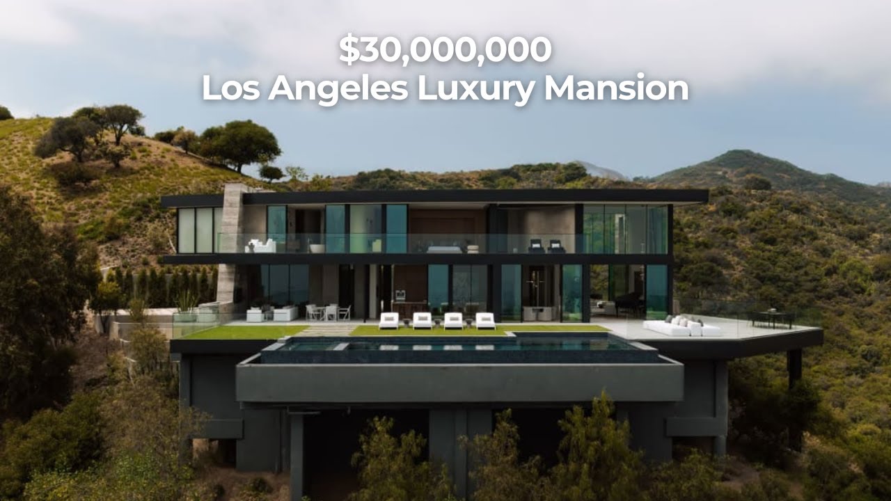 Why this $30 Million Brentwood MANSION Redefines “Hillside Luxury Living”