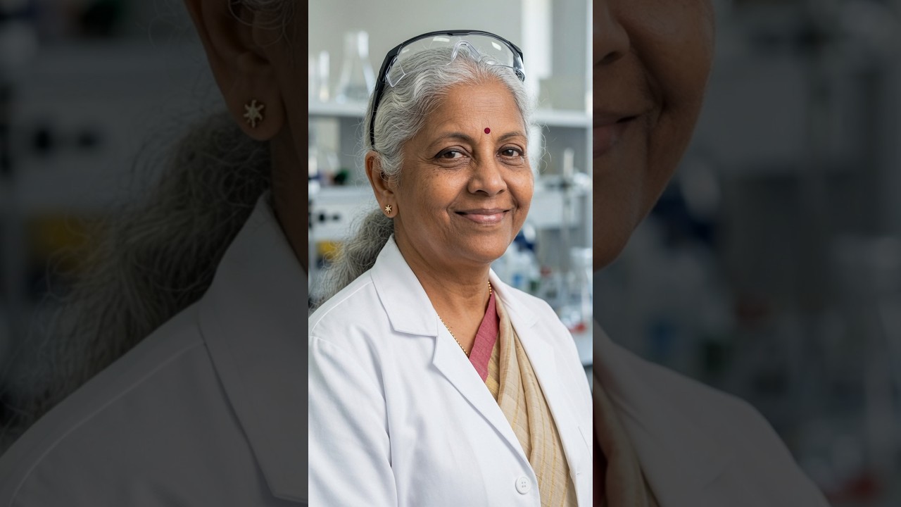 Nirmala Sitharaman Scientist Look 🔥 AI Transformation | Finance Minister as Scientist #Shorts