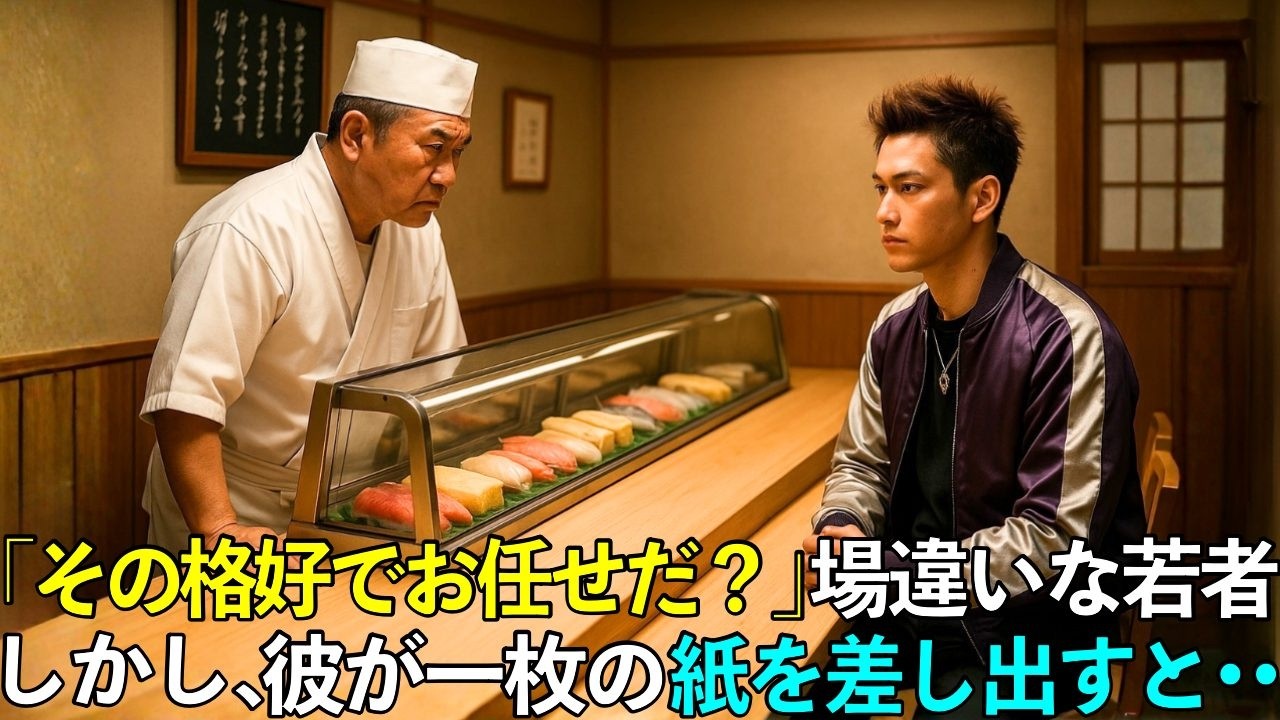 それを見た頑固な大将が、大粒の涙を流して崩れました&hellip;