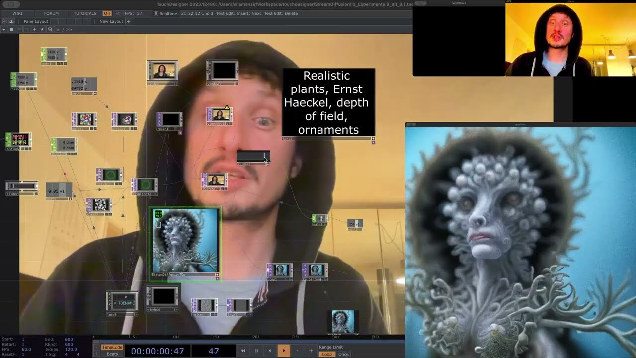 StreamDiffusion + TouchDesigner. Episode 1