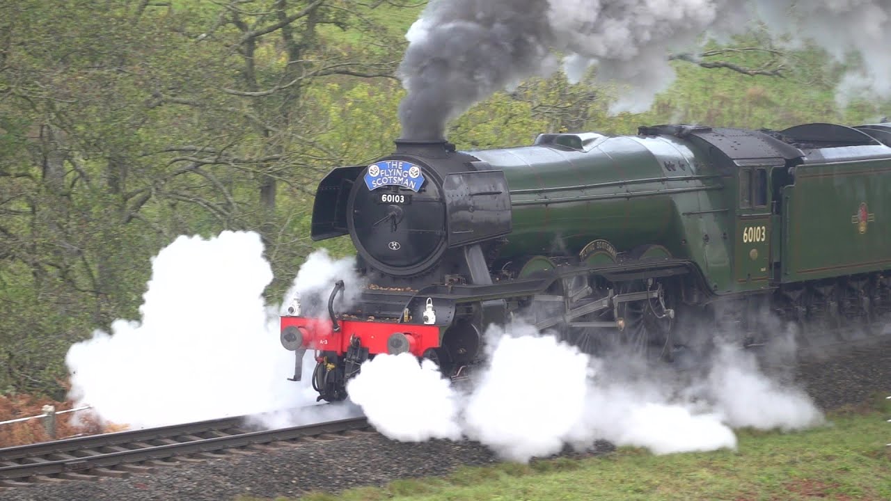 Goathland in Autumn featuring Flying Scotsman