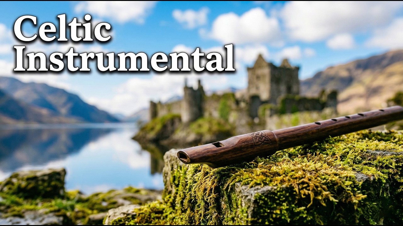 Celtic Instrumental Music for Study & Focus • Sunny Lochside Castle Ambience