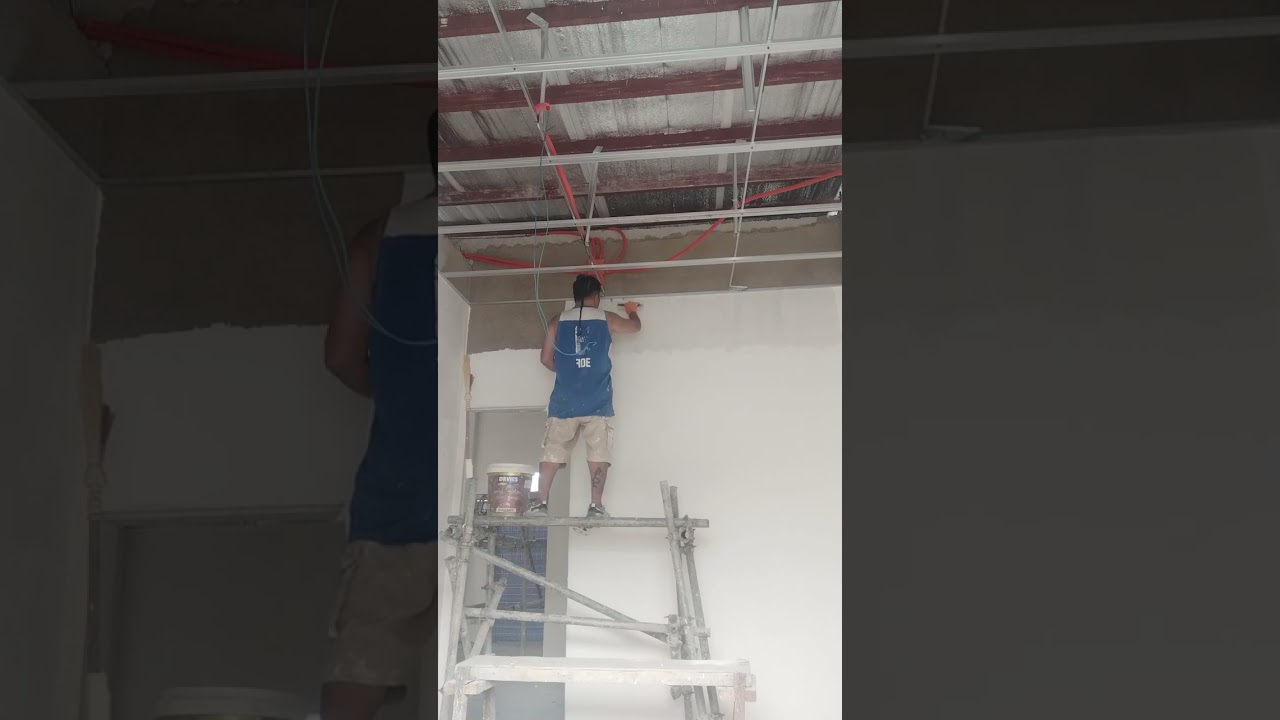 Applying skim coat(first coat)