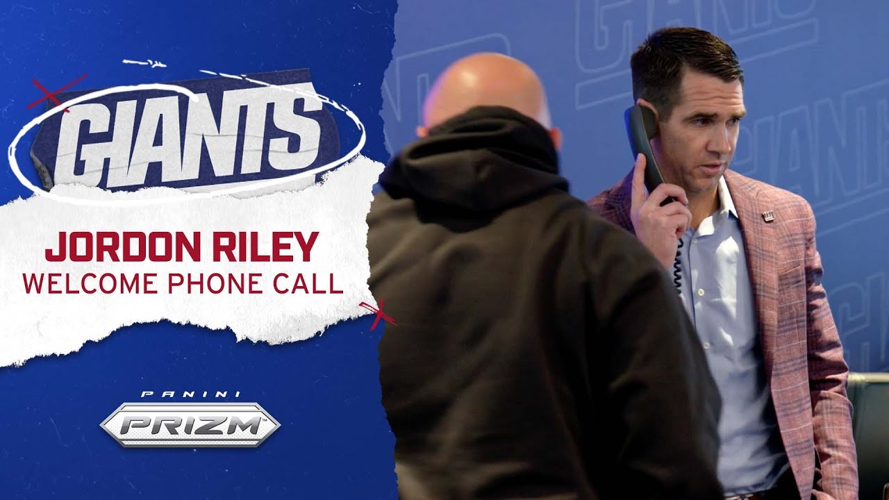 Joe Schoen & Brian Daboll Welcome DL Jordon Riley to the Giants | New York Giants