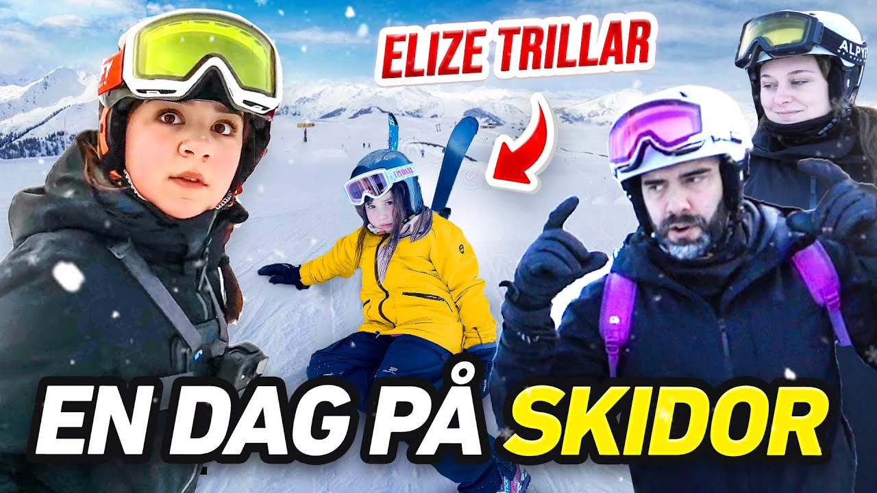 ELIZE TRILLAR och BELLA KAN INTE BROMSA!!! | SKIDRESA VLOGG Del 2