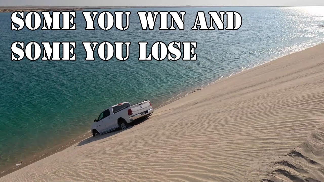 Ram truck stuck on sand dune, heading into the Inland Sea. Can we prevent disaster ? سيلين , العديد