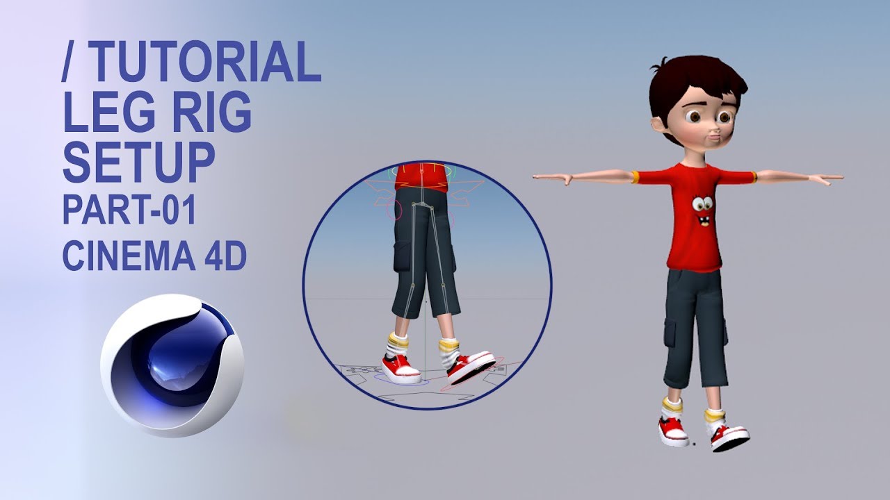 Rigging Leg in Cinema 4D | MaqsadAnimSchool