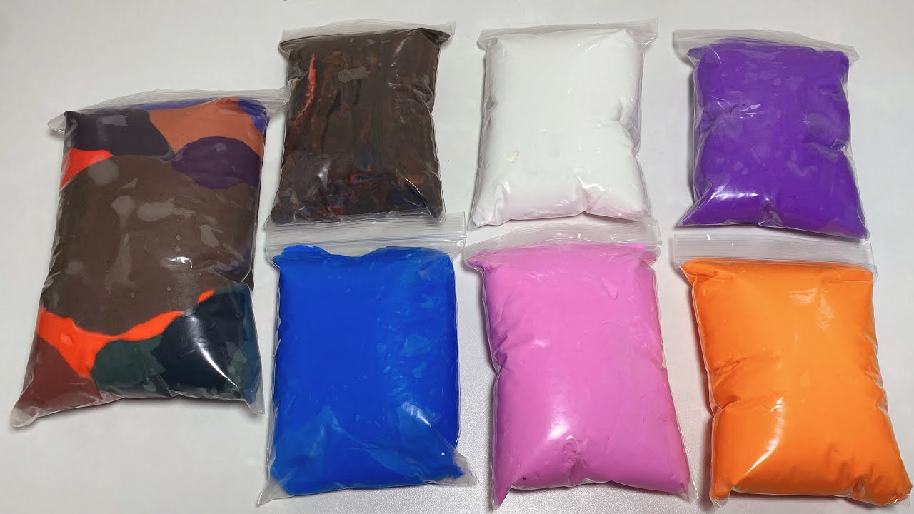 Satisfying ASMR Sound 6 colors super clay large unboxing |8minutes satisfying unboxing #5 #clay2026