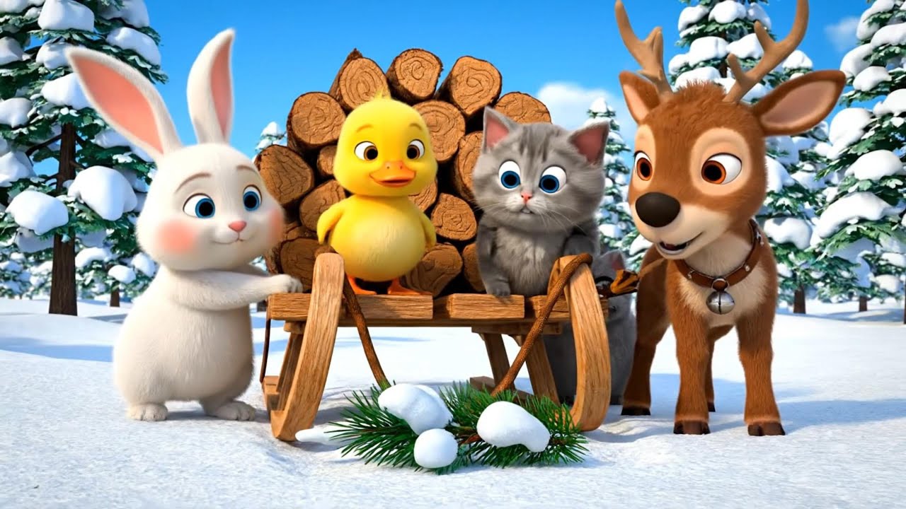 🐰🐥Roro, Dodo, & Kiki Save Rudi the Reindeer: Learning About Levers