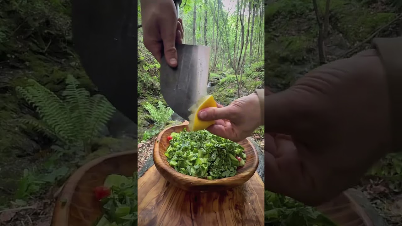 Beef tenderloin wrapped in lamb tail fat 🥩🪵🔥💦🏕 #outdoorcooking #cookingasmr #recipe #leon #cook