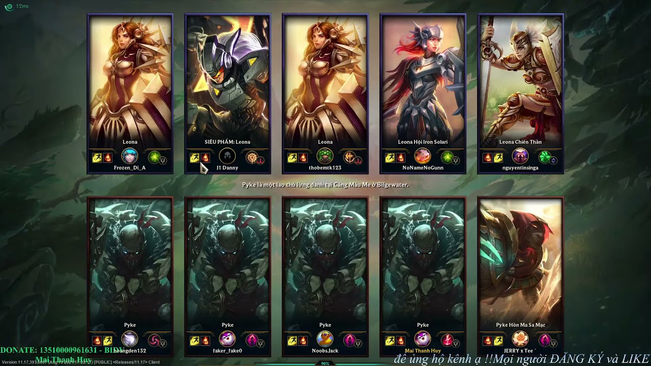 Bạc đo&agrave;n tấu h&agrave;i một cho tất cả sever VN #LOLVN