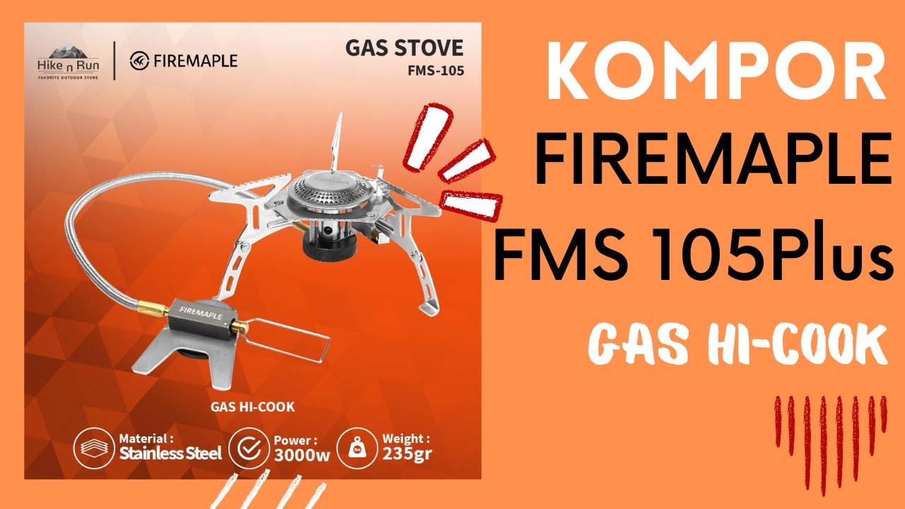 Обзор походной газовой плиты FIREMAPLE 105 plus, подходящей для приготовления пищи на плите.