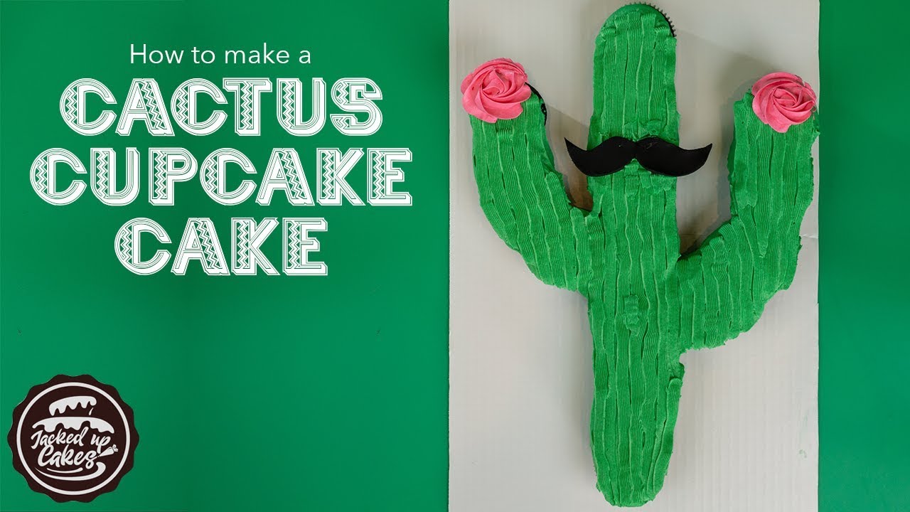 CACTUS CUPCAKE CAKE!! | Jacked Up Cakes with Jack Rogers