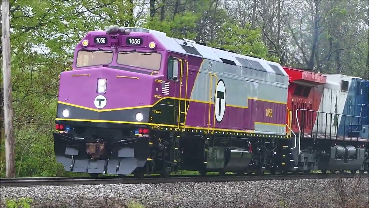 The Last of the MBTA MASSDOT F40PH-2Cs rebuilt by Wabtec Erie, PA