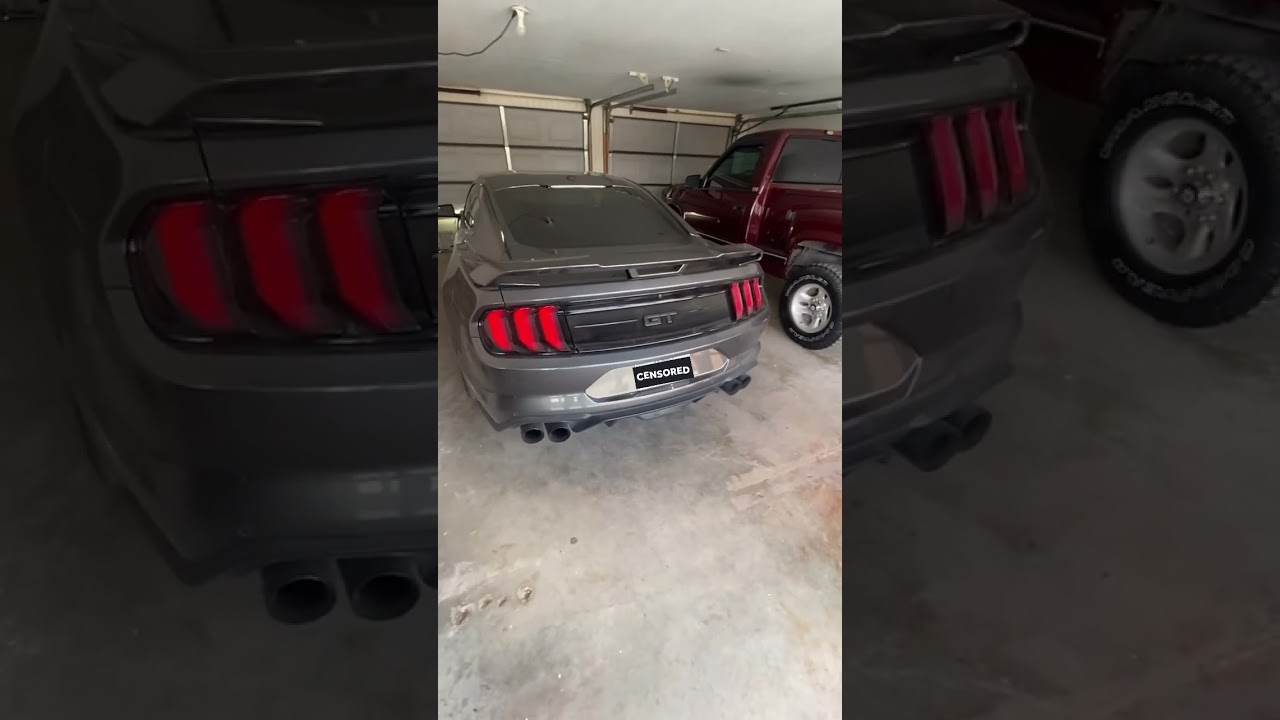 2020 mustang gt stock with h pipe and muffler delete #mustanggt #mustang #car #cars #exhaust