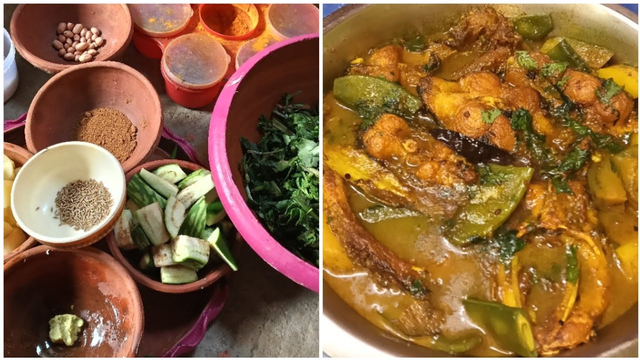 আলু বেগুন সিম দিয়ে কাতলা মাছের পাতলা ঝোল|katla fish recipe||Sunita Chakraborty||
