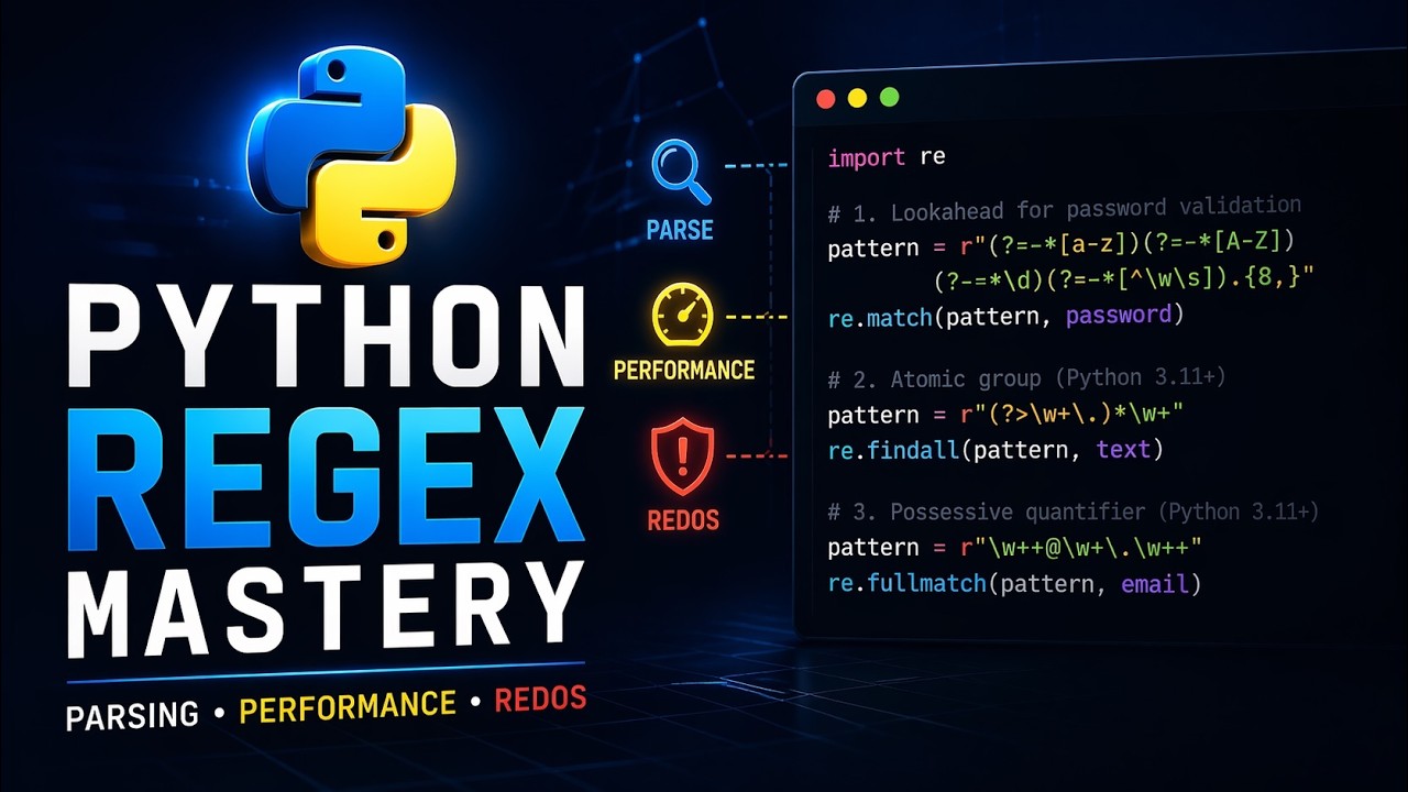 Освоение регулярных выражений в Python ⚡ Парсинг, производительность и объяснения ReDoS-атак